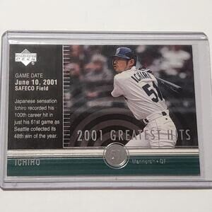 2002 Upper Deck 2001 Greatest Hits #GH2 Ichiro Suzuki Seattle Mariners
